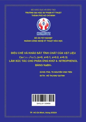 Đồ án tốt nghiệp: Điều chế và khảo sát vật liệu
