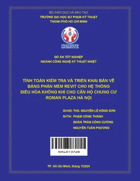 Đồ án tốt nghiệp: Tính toán và triển khai bản vẽ hệ 