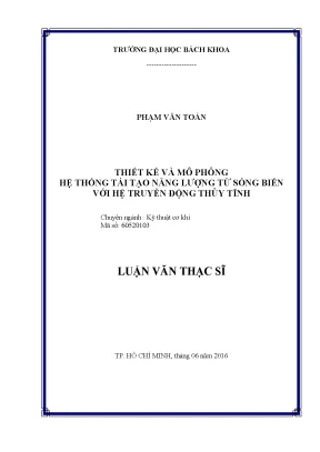 Thiết kế và mô phỏng hệ thống tái tạo năng lượng sóng