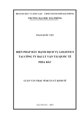 Biện pháp đẩy mạnh dịch vụ logistics tại công ty đại lý