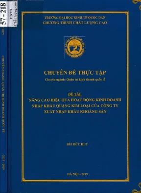 Chuyên đề thực tập: Nâng cao hiệu quả kinh doanh nhập 