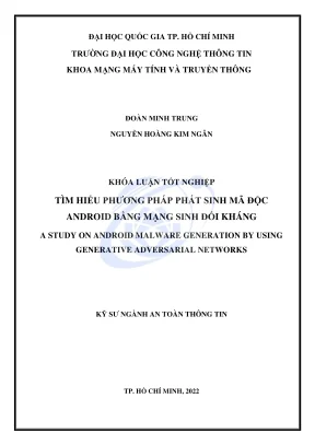 Phương Pháp Phát Sinh Mã Độc Android Qua Mạng Sinh Đối Kháng