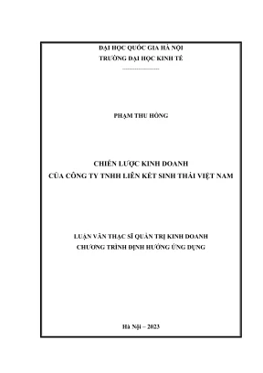 Chiến lược kinh doanh của Công ty TNHH Liên kết Sinh