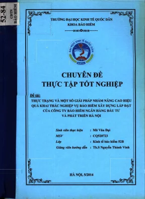 Giải pháp nâng cao hiệu quả khai thác bảo hiểm xây dựng 