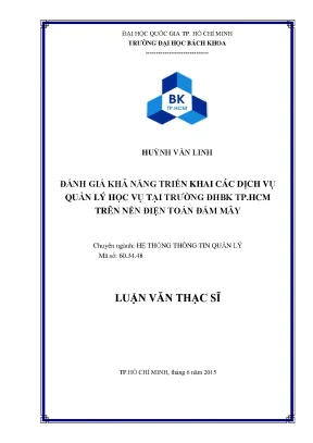 Luận Văn Thạc Sĩ: Đánh Giá Triển Khai Dịch Vụ Quản Lý