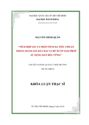 Luận Văn Thạc Sĩ: Quản Lý Môi Trường Tích Hợp GIS Và