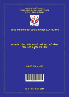 Thiết kế và chế tạo mô hình kho hàng quy mô nhỏ - Hướng 