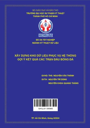 Kho Dữ Liệu Gợi Ý Kết Quả Trận Đấu Bóng Đá