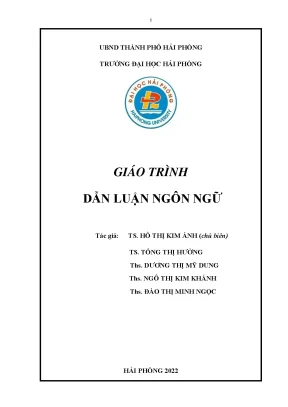 Giáo Trình Dẫn Luận Ngôn Ngữ: Hướng Dẫn Toàn Diện Cho