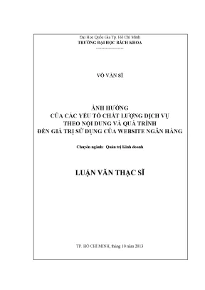 Ảnh hưởng của chất lượng dịch vụ đến giá trị sử dụng