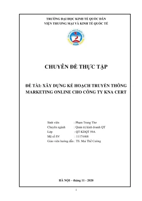 Hướng dẫn xây dựng kế hoạch truyền thông marketing