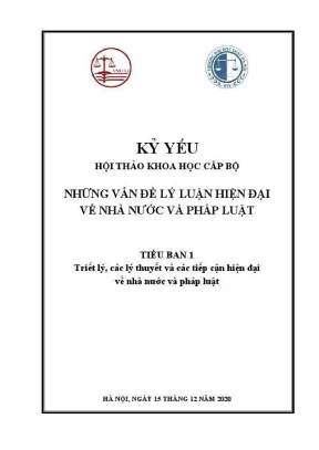 Hội thảo khoa học cấp bộ: Lý luận hiện đại về nhà nước