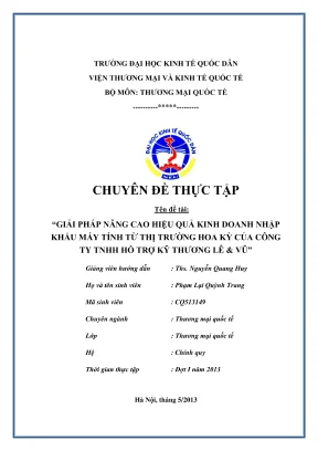 Giải pháp nâng cao hiệu quả kinh doanh nhập khẩu máy 