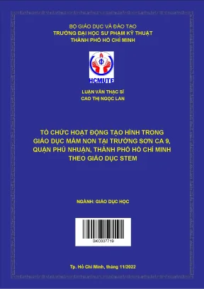 Tổ chức hoạt động tạo hình theo giáo dục STEM tại trường