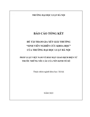 Nghiên cứu khoa học pháp luật Việt Nam về bảo mật giao