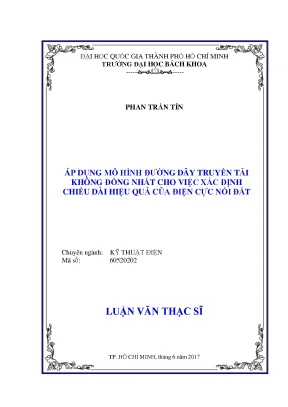 Ứng Dụng Mô Hình Đường Dây Truyền Tải Không Đồng Nhất Để