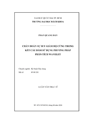 Phương pháp phân tích wavelet chẩn đoán suy giảm độ cứng