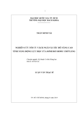 Nghiên cứu tối ưu vách ngăn xitéc nâng cao hiệu suất