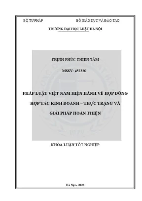 Pháp luật Việt Nam về hợp đồng hợp tác kinh doanh: Thực