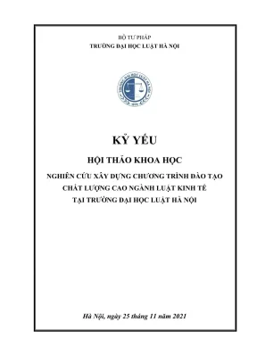 Xây dựng chương trình đào tạo chất lượng cao ngành Luật