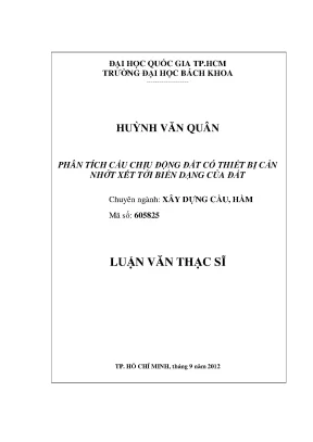 Phân Tích Cầu Chịu Động Đất Với Thiết Bị Cản Nhớt Và 