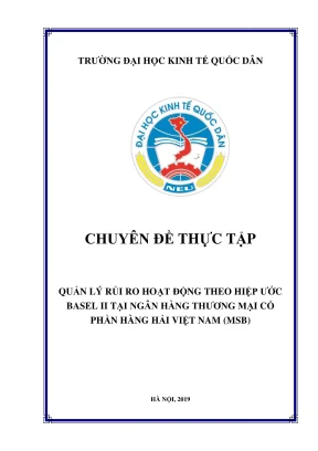 Chuyên đề thực tập quản lý rủi ro theo Basel II tại ngân 