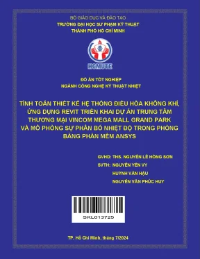Đồ án tốt nghiệp: Thiết kế hệ thống điều hòa không khí 