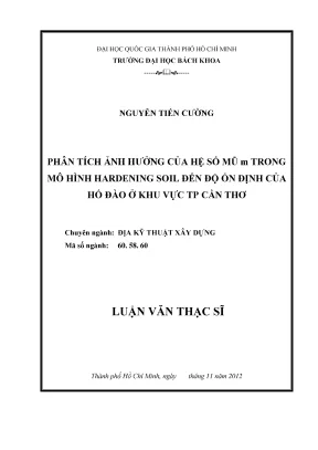 Phân Tích Ảnh Hưởng Hệ Số Mũ M Trong Mô Hình Hardening