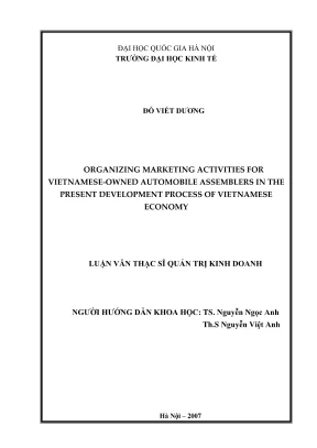 Chiến Lược Tổ Chức Hoạt Động Marketing Cho Các Nhà Lắp