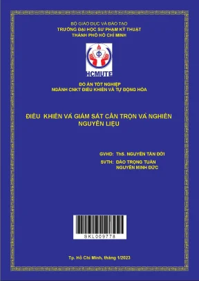Giải pháp điều khiển và giám sát cân trộn và nghiền