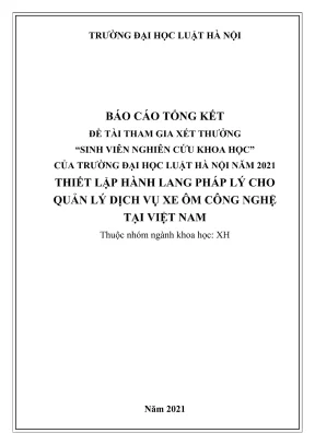 Nghiên cứu khoa học: Thiết lập hành lang pháp lý quản lý 