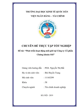 Phát Triển Hoạt Động Môi Giới Tại Công Ty Cổ Phần Chứng