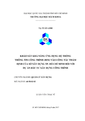 Ứng Dụng Hệ Thống BIM Trong Thẩm Định Dự Án Xây Dựng Tại