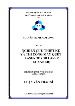 Thiết kế và thi công máy quét laser 3D trong tự động hóa
