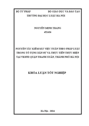 Nguyên tắc kiểm sát việc tuân theo pháp luật trong tố 