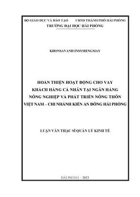 Hoàn Thiện Hoạt Động Cho Vay Khách Hàng Cá Nhân Tại Ngân