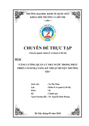 Chuyên đề thực tập: Tăng cường quản lý nhà nước trong 