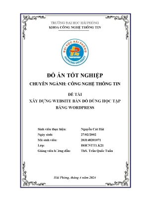 Hướng dẫn xây dựng website bán đồ dùng học tập bằng