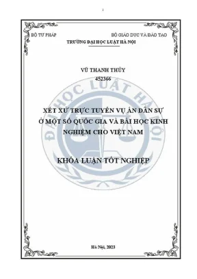 Xét xử trực tuyến vụ án dân sự: Kinh nghiệm quốc tế và
