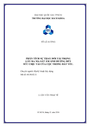Phân tích ảnh hưởng của ma sát âm đến sức chịu tải cọc
