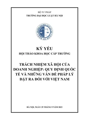 Kỷ yếu hội thảo: Trách nhiệm xã hội doanh nghiệp theo 