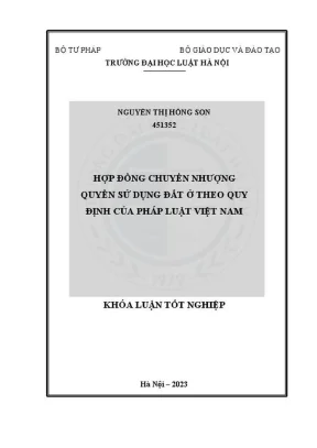Hợp đồng chuyển nhượng quyền sử dụng đất ở theo pháp 