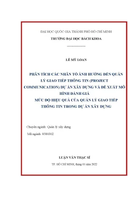 Phân tích nhân tố ảnh hưởng và đề xuất mô hình đánh giá
