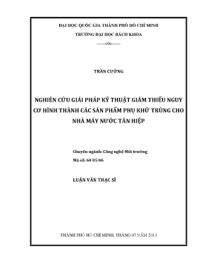 Giải pháp kỹ thuật giảm thiểu sản phẩm phụ khử trùng tại