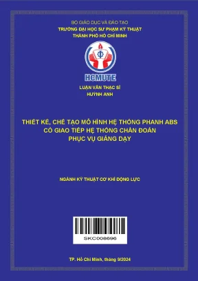 Thiết kế chế tạo mô hình hệ thống phanh ABS giao tiếp