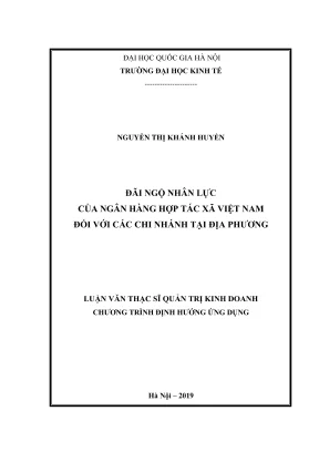 Luận Văn Thạc Sĩ: Đãi Ngộ Nhân Lực Trong Quản Trị Kinh