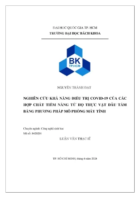 Nghiên cứu khả năng điều trị COVID-19 từ hợp chất thực