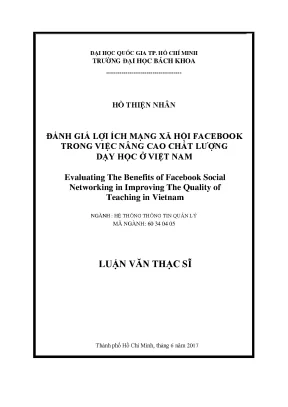 Lợi ích của Facebook trong nâng cao chất lượng dạy học