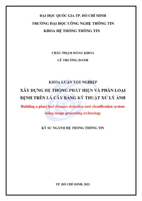 Hệ thống phát hiện và phân loại bệnh lá cây bằng xử lý