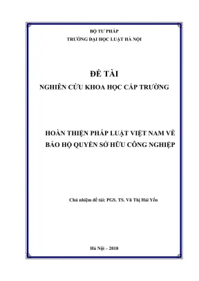 Hoàn Thiện Pháp Luật Việt Nam Về Bảo Hộ Quyền Sở Hữu